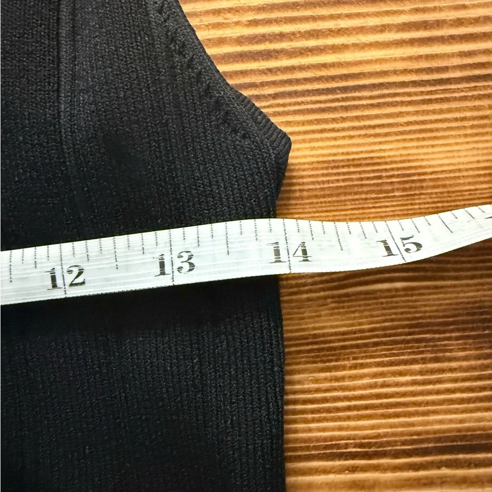 J. Crew Black Ribbed Tank - Picture 3 of 4